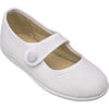 Linen Mary Jane, White - Mary Janes - 3