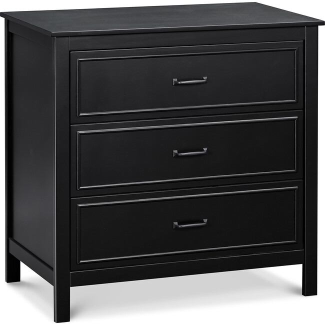 Charlie 3-Drawer Dresser, Ebony - Dressers - 3