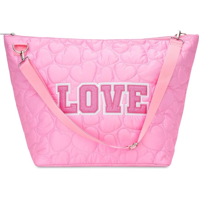 Love Heart Puffy Weekender Bag