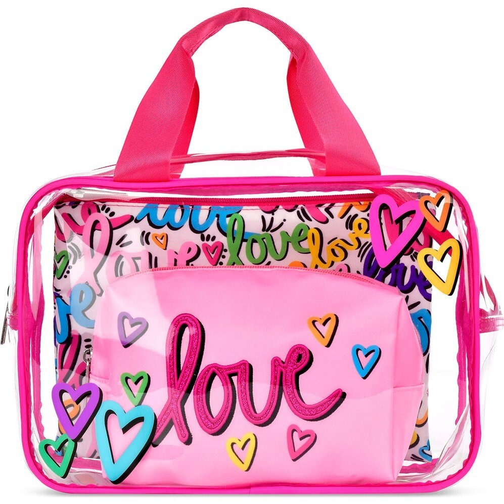 Corey Paige Love Letters Cosmetic Bag Trio, Multi - Makeup Bags - 1