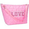 Love Heart Puffy Weekender Bag - Bags - 4