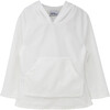 UPF 50+ Zuma Terry Beach Hoodie, White - Cover-Ups - 1 - thumbnail