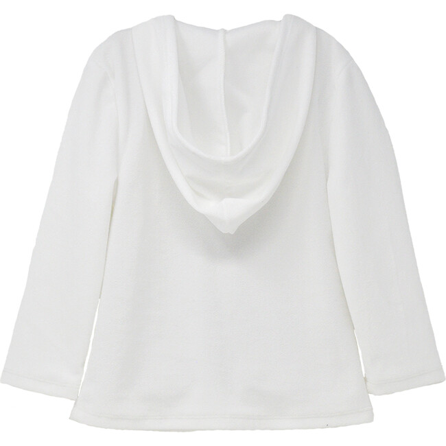 UPF 50+ Zuma Terry Beach Hoodie, White - Cover-Ups - 2