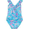 UPF 50+  Mindy Crossback Swimsuit, Seahorse Garden - One Pieces - 2