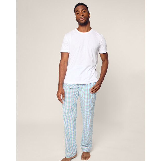Men's Twill Pajama Pants, Spring Gingham - Pajamas - 2