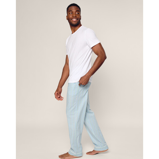 Men's Twill Pajama Pants, Spring Gingham - Pajamas - 3