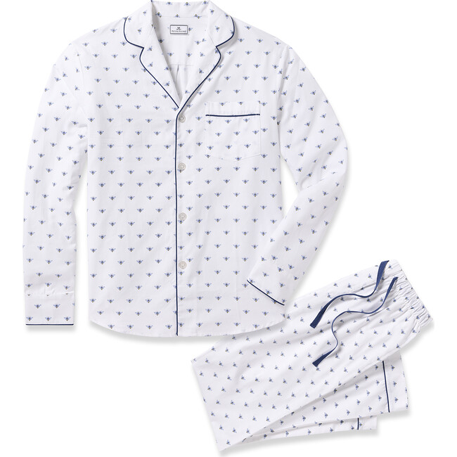 Men's Twill Pajama Set, Buzzing Bees