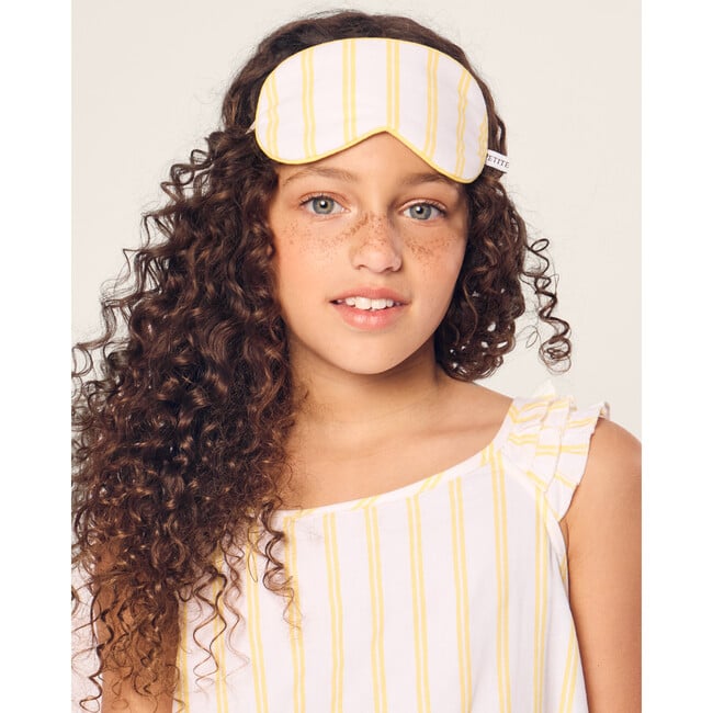 Kid's Twill Sleep Mask, Sunny Stripe