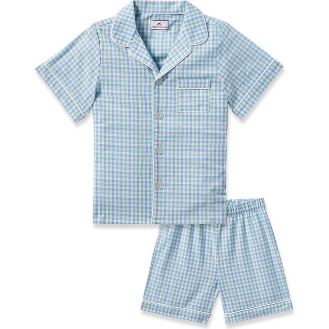 Kid's Twill Short Set, Spring Gingham