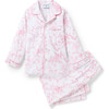 Kid's Twill Pajama Set, Pink Timeless Toile - Pajamas - 1 - thumbnail