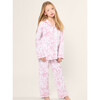 Kid's Twill Pajama Set, Pink Timeless Toile - Pajamas - 2