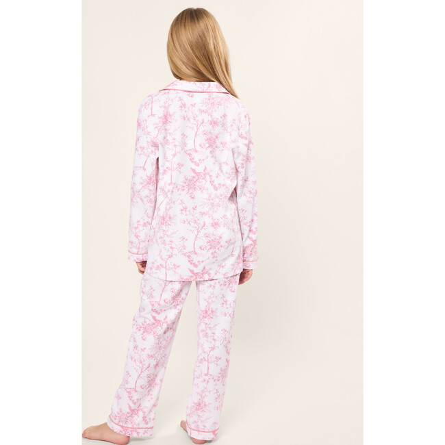 Kid's Twill Pajama Set, Pink Timeless Toile - Pajamas - 4