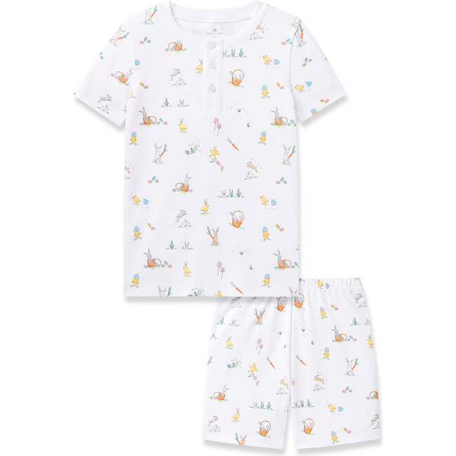 Kid's Pima Snug Fit Short Set, Easter Frolic