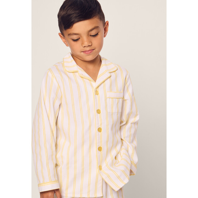 Kid's Twill Pajama, Sunny Stripe - Pajamas - 5