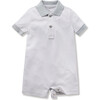 Baby's Pima Louis Play Romper, Grey Stripe - Rompers - 1 - thumbnail