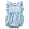 Baby's Twill Ruffled Romper, Spring Gingham - Rompers - 1 - thumbnail