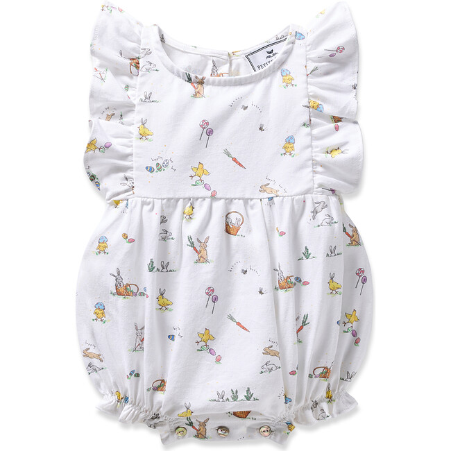 Baby's Twill Ruffled Romper, Easter Frolic