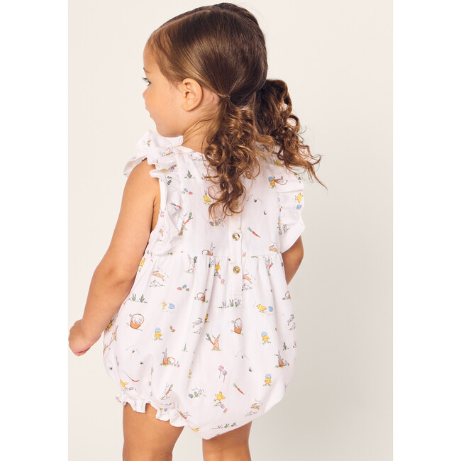 Baby's Twill Ruffled Romper, Easter Frolic - Rompers - 4