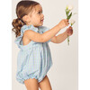 Baby's Twill Ruffled Romper, Spring Gingham - Rompers - 3