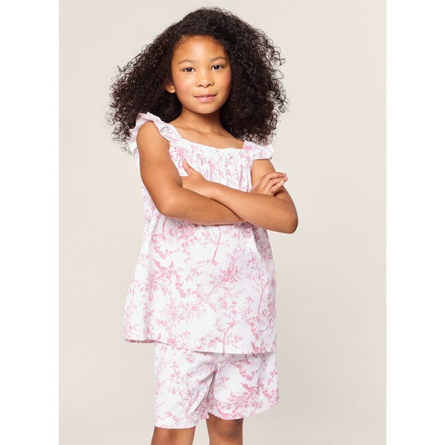 Girl's Twill Clara Short Set in Pink Timeless Toile - Pajamas - 2