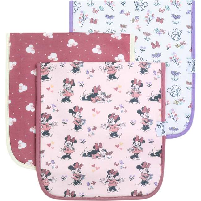 Burp Cloth Set, Minnie Mouse