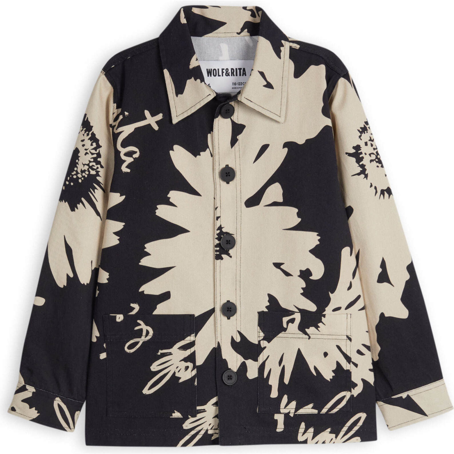 Coat Jaime Botanical Black - Coats - 1