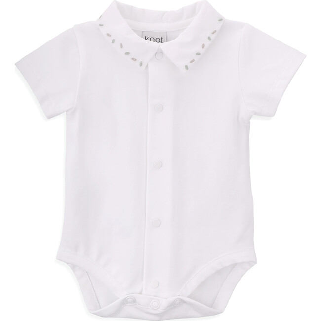 Organic Cotton Bodyuit, Leaf - Onesies - 1