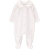 Organic Cotton Babygrow, Dots - Footie Pajamas - 1 - thumbnail