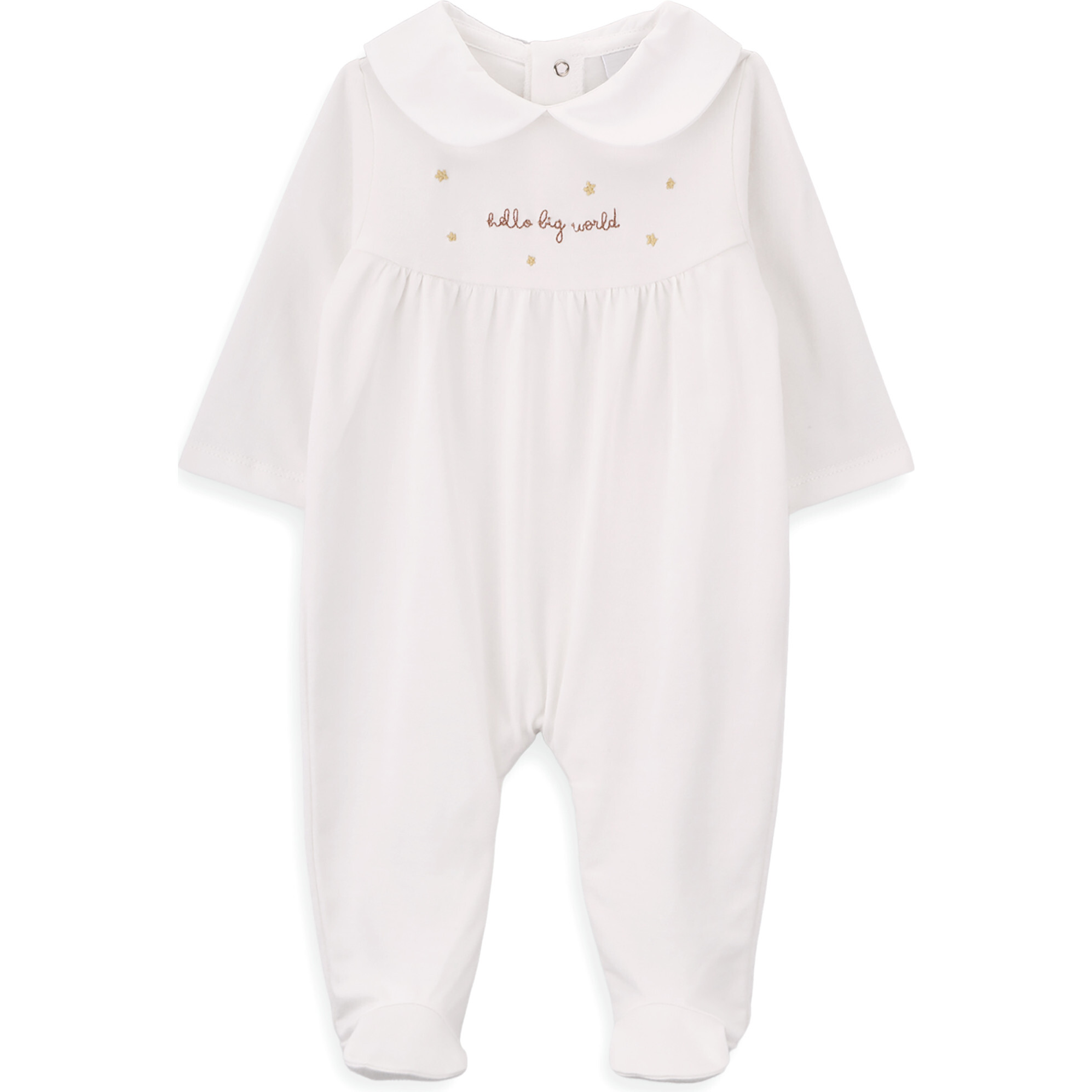 Organic Cotton Babygrow, Big World - Footie Pajamas - 1