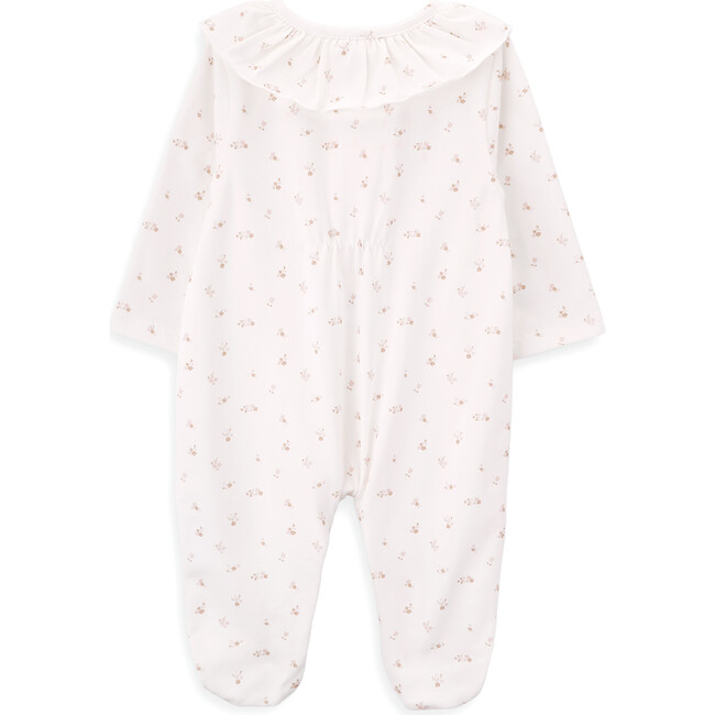 Organic Cotton Babygrow, Flowers - Footie Pajamas - 3