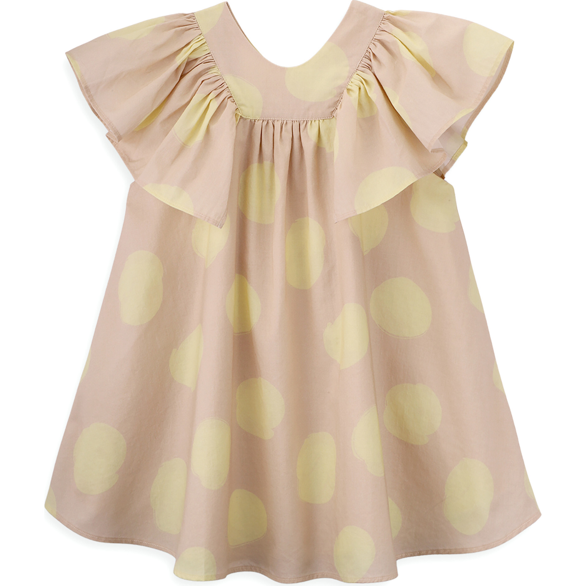 Lemon Big Dots Dress - Dresses - 1