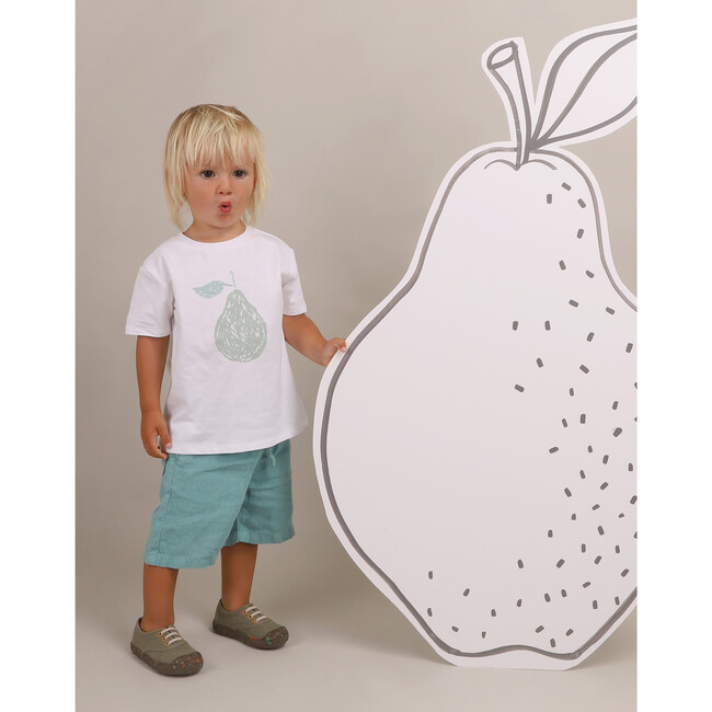 Cotton T-Shirt, Pear - T-Shirts - 4