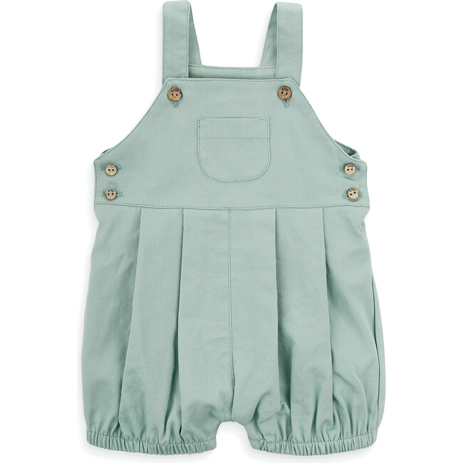 Ben Twill Romper, Green - Rompers - 1