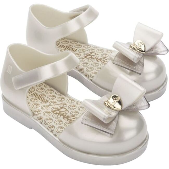 Metallic Amy x Barbie Sandals, White