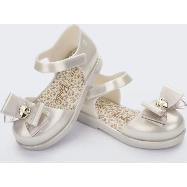 Metallic Amy x Barbie Sandals, White - Sandals - 2