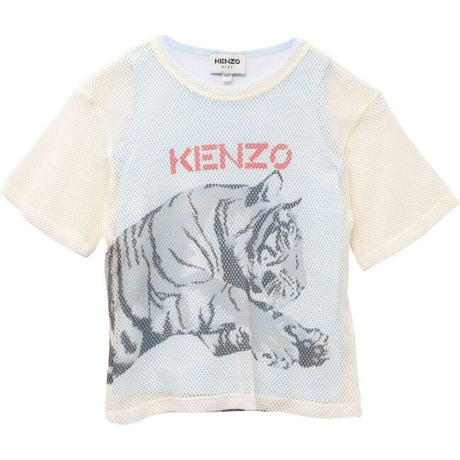 Tiger Print T-Shirt, Off White