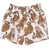 Tiger Print Shorts, Off White - Shorts - 1 - thumbnail