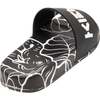 Tiger Print Logo Slides, Black - Sandals - 4