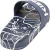 Tiger Print Logo Slides, Navy - Sandals - 3