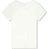Logo Embroidered Jersey T-Shirt, Ivory - T-Shirts - 4