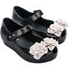 Flower Jelly Shoes, Black - Mary Janes - 1 - thumbnail