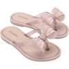 Bow Sandals, Pink - Sandals - 1 - thumbnail