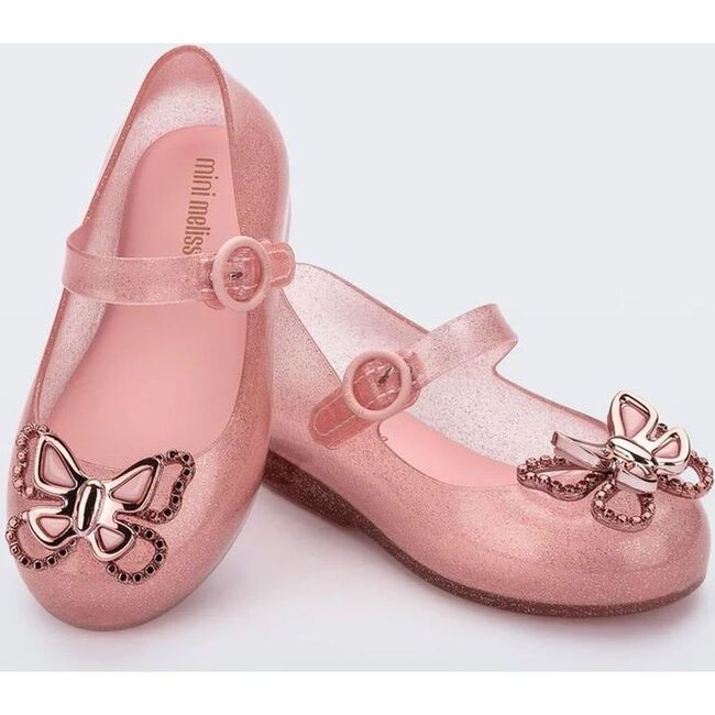 Butterfly Bow Mary Janes, Pink - Mary Janes - 2