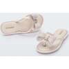 Bow Sandals, Beige - Sandals - 3