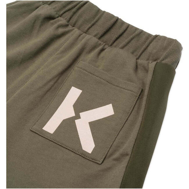 Logo Cotton Sweatshorts, Green - Shorts - 2