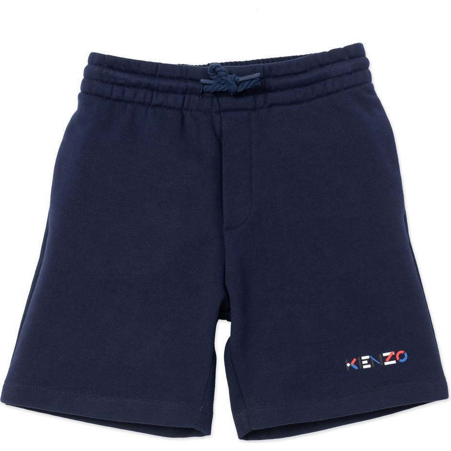 Logo Cotton Sweatshorts, Navy - Shorts - 1