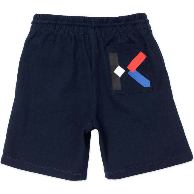 Logo Cotton Sweatshorts, Navy - Shorts - 3