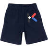 Logo Cotton Sweatshorts, Navy - Shorts - 3