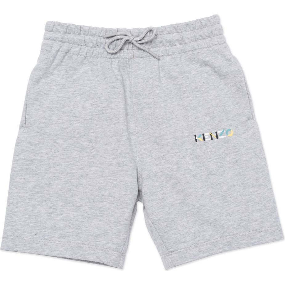 Logo Cotton Sweatshorts, Gray - Shorts - 1