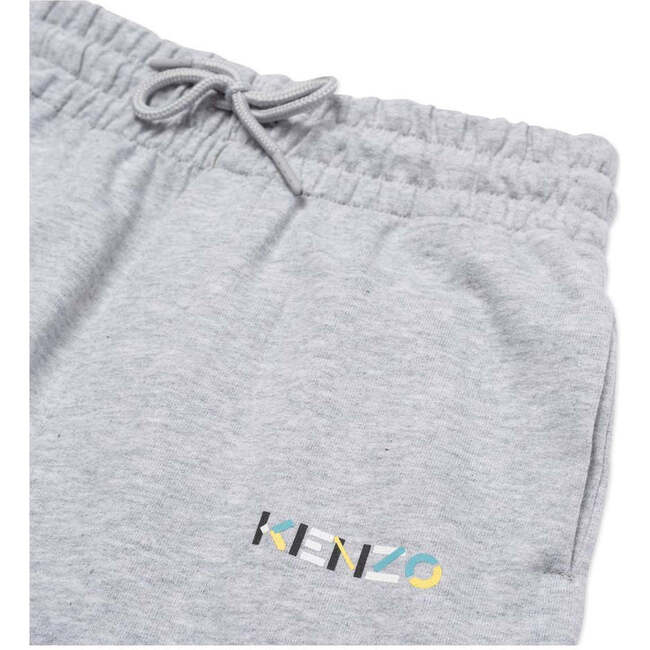 Logo Cotton Sweatshorts, Gray - Shorts - 2